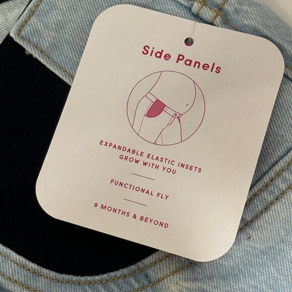 Isabel Maternity by Ingrid & Isabel Women's Size 16 Vintage Straight Crop Jeans‎ - Picture 7 of 10